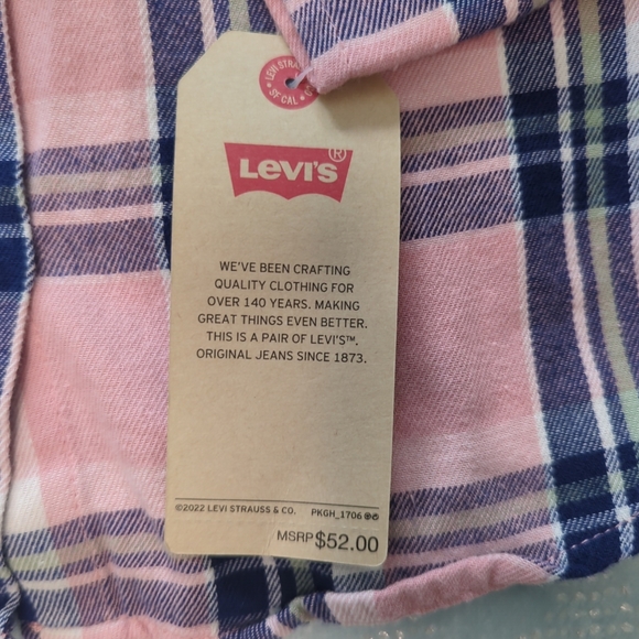 Set Of 2 NWT Levi's Children Size L Button Shirts Long Sleeves - Picture 8 of 16